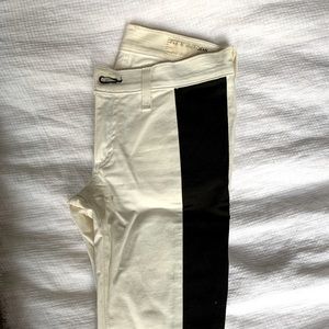 Rag & bone black stripe skinny jeans! Size 25.